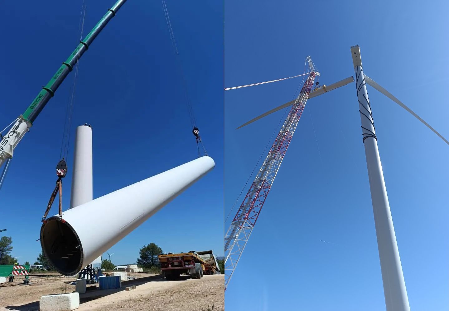 Technical specifications of the original wind turbines<br />

