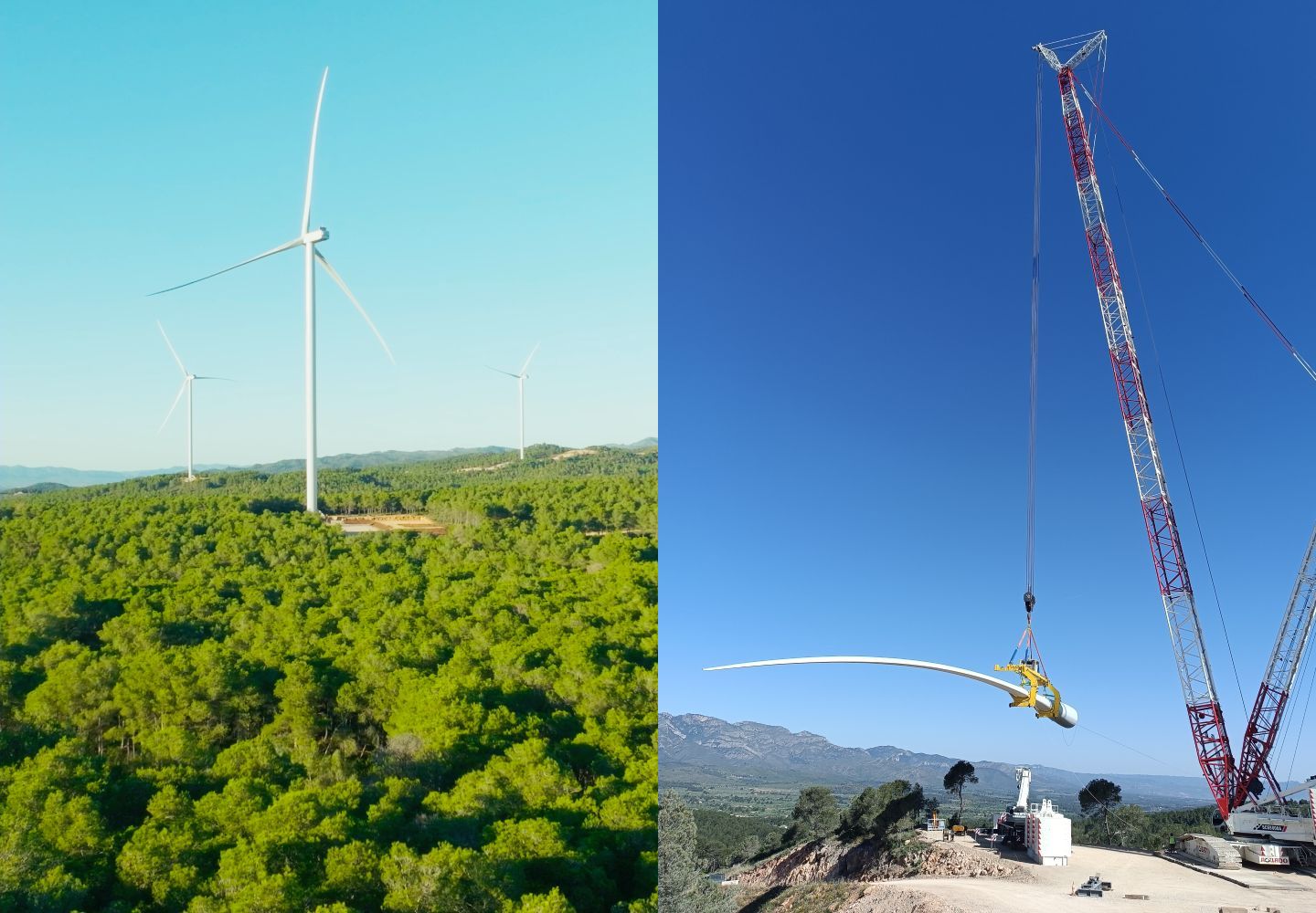 Technical specifications of the original wind turbines<br />
