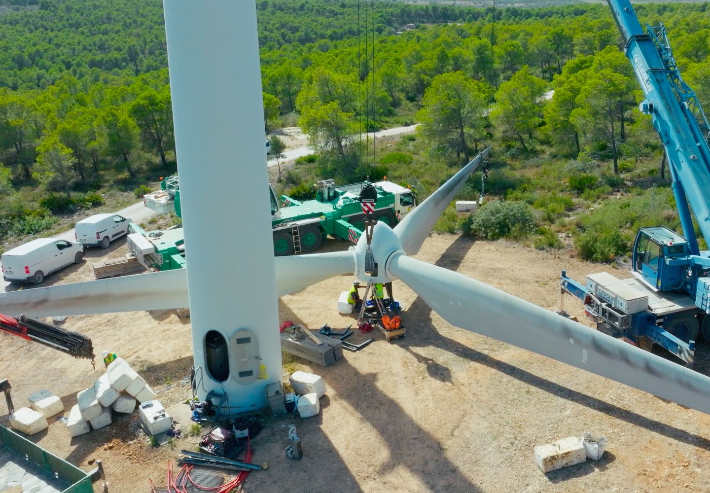 Technical specifications of the original wind turbines<br />
